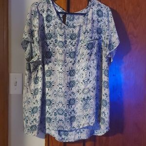 Super Cute loose fitting dress shirt with pocket